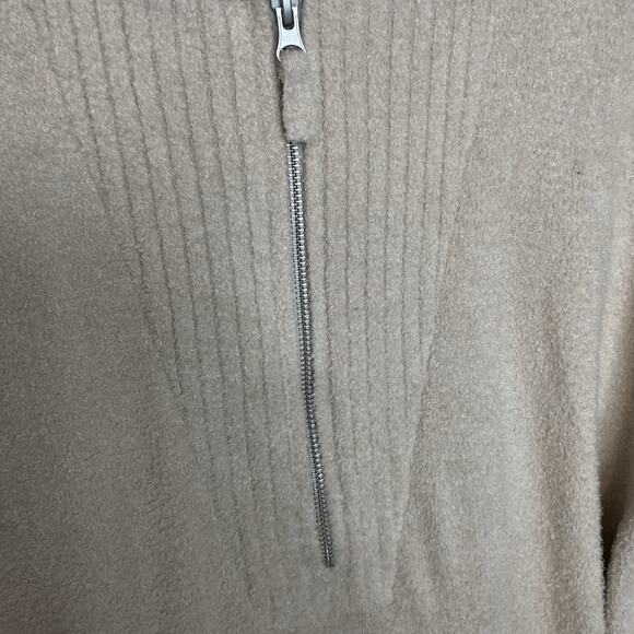 Barefoot Dreams CozyChic Lite Half Zip Tunic Sweater Womens Size 1X Cream Soft - Picture 3 of 8